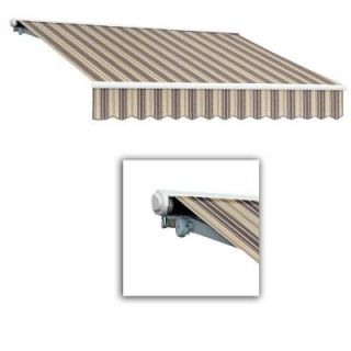 AWNTECH 18 ft. Galveston Semi Cassette Manual Retractable Awning (120 in. Projection) in Paupe Multi SCM18 252 TPM