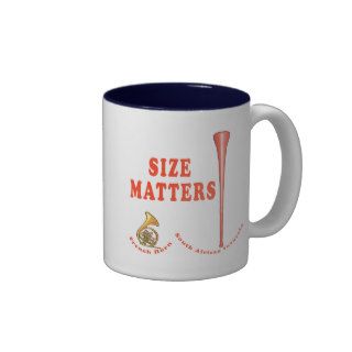 Vuvuzela Size Matters Funny Tshirt Design Mugs