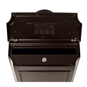 Whitehall Products Black Wall Mailbox 16140
