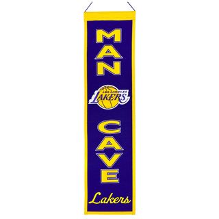 NBA Los Angeles Lakers Wool Man Cave Embroidered Banner Basketball