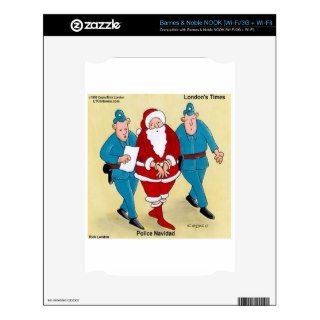 Police Navidad Santa's Been Very Bad Skin For The NOOK