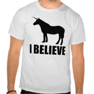 Unicorn I Believe T shirt