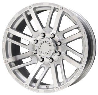 American Outlaw Spur Series Silver Wheel (20x9"/8x165.1mm) Automotive