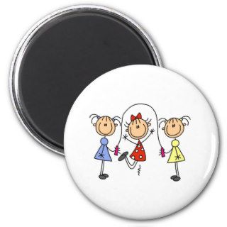 Stick Girls Jumping Rope Magnets