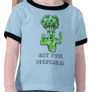 Eat Your Vegetables super Broccoli t shirt