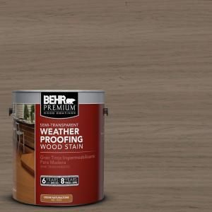 BEHR Premium 1 gal. #ST 159 Boot Hill Grey Semi Transparent Weatherproofing Wood Stain 507701