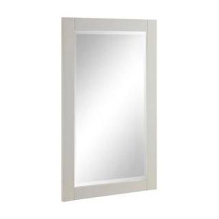Belle Foret 32 in. L x 20 in. W Wall Mirror in White BF80609