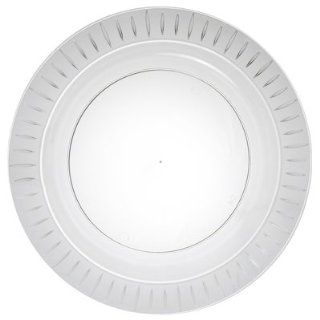 10.25" Plastic Elegance Plates Clear 168 Count  Dinner Plates  
