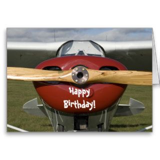 Airplane Pilot Happy Birthday Card