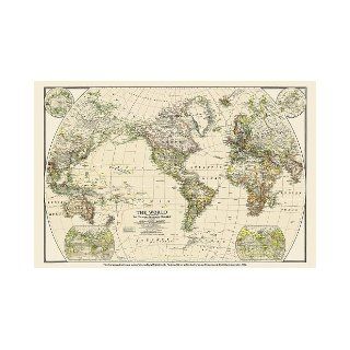 NGS 125th Anniversary World Map [Tubed] (National Geographic Reference Map) National Geographic Maps   Reference 9781597755276 Books
