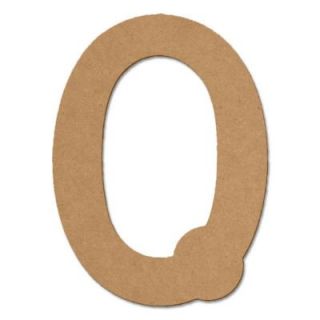 Design Craft MIllworks 8 in. MDF Bubble Wood Letter (O) 47266