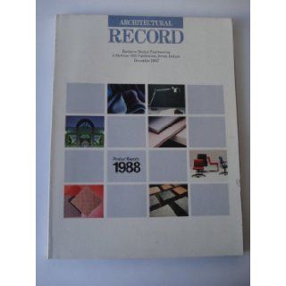 Architectural Record Magazine December 1987 (Volume 175 No. 14) Mildred Schmertz Books