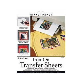 Strathmore Inkjet Transfer Sheets for Light and Dark Fabric 8.5 in. x 11 in. Light Fabric Pack 5 sheets