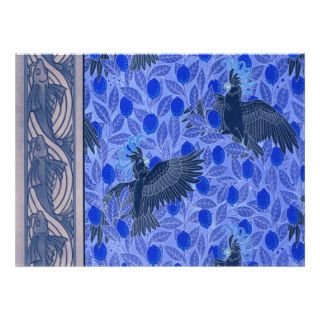 Parrots    Vintage Wallpaper Invites