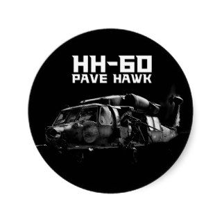 HH 60 Pave Hawk Round Stickers
