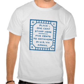 Place 1 cent stamp here t shirt vintage