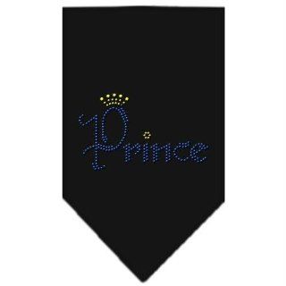 Mirage Pet Products Prince Rhinestone Bandana, Small, Black 