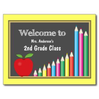 Colorful Welcome Back To School Postcards