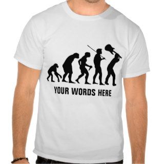 Evolve to Rock (your text) Shirts