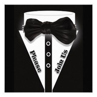 Black tie party event function CUSTOMIZE Custom Announcements