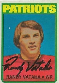 Randy Vataha 1972 Topps Autograph #158 Patriots at 's Sports Collectibles Store
