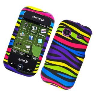 SAM Trender M380 Rubber Case Rainbow Zebra 159 Cell Phones & Accessories