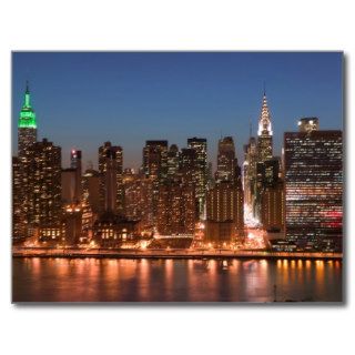 USA, New York, New York City, Manhattan Aerial Postcards