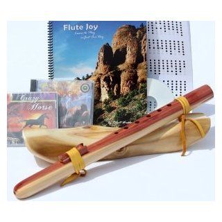 Windpony Key of G#, 6 Hole Cedar Native American Style Flute, Book & 3 CDs (Retail Value $159.95) Musical Instruments