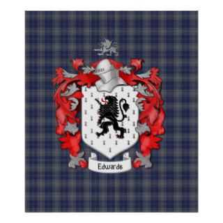 Edwards Family Crest Posters