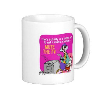 Maxine Mute the TV Coffee Mugs
