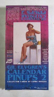1994 Gil Elvgrens Calendar Pinups 2 Collector Card Set  