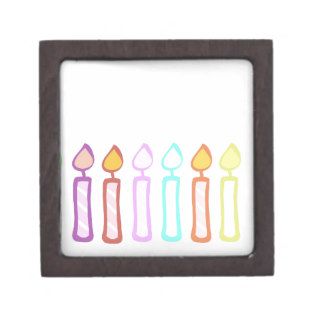 Colorful Birthday Candle Design Premium Gift Box