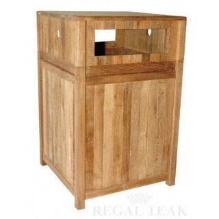 Teak Litter Receptacle Cover Science Lab Cleaning Supplies