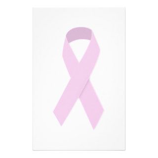 PINK RIBBON CAUSES MEDICAL ILLNESSES BREAST CANCER CUSTOM STATIONERY