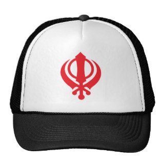 Sikh Khanda Red Hats
