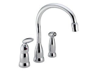 Delta Faucet 186 WF Michael Graves Single Handle Kitchen Faucet, Stainless Chrome   Touch On Kitchen Sink Faucets  