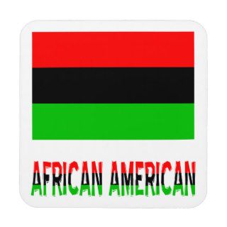 African American & Words Beverage Coaster