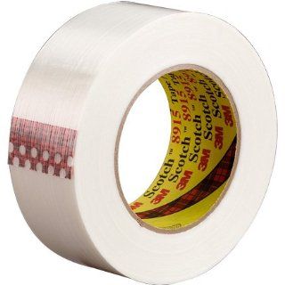 3M Scotch 8915 Polypropylene Film Filament Tape, 170 lbs/in Tensile Strength, 60 yds Length x 1" Width (Case of 36) Industrial Filament Tape