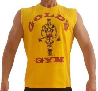 G191 Golds Gym Sleeveless Shirt TO logo Novelty T Shirts Clothing