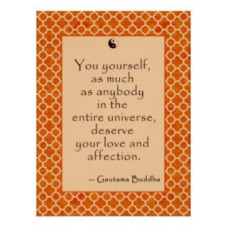 Buddha Quote Love Yourself.on Posters