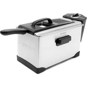 Chefman Deep Fryer with Removable Oil Pan in Stainless Steel RJ07 35 SS