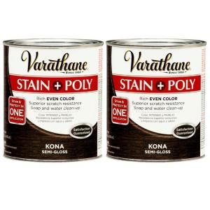 Varathane 1 Qt. Kona Wood Stain and Polyurethane (2 Pack) DISCONTINUED 207096
