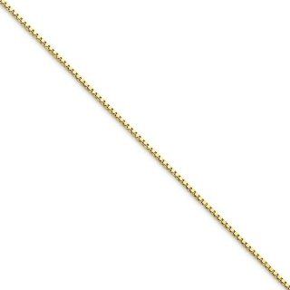 10k Yellow Gold 30in 1.10mm Box Necklace Chain. Metal Wt  5.53g Jewelry