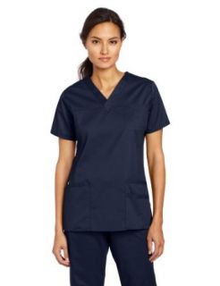 WonderWink Women's Scrubs Utility Girl Stretch V Neck Multi Pocket Top Medical Scrubs Shirts Clothing