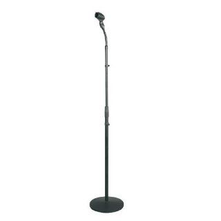 PylePro Universal Compact Base Microphone Stand with Adjustable & Pivotable Gooseneck Musical Instruments