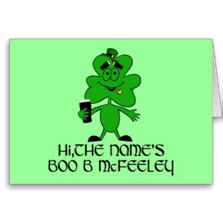 Funny Irish name Cards