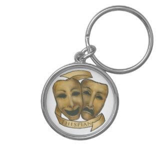 Thespian Masks Key Chain