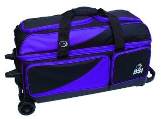 BSI Triple Ball Roller Bowling Bag, Black/Grey  Sports & Outdoors