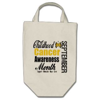 Childhood Cancer Awareness Month Gold Butterfly Bag