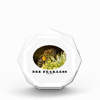 Bee Fearless (Bee On Yellow Flower) Acrylic Award